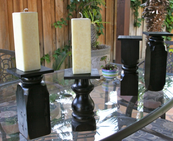 Bed Post Candle Holders